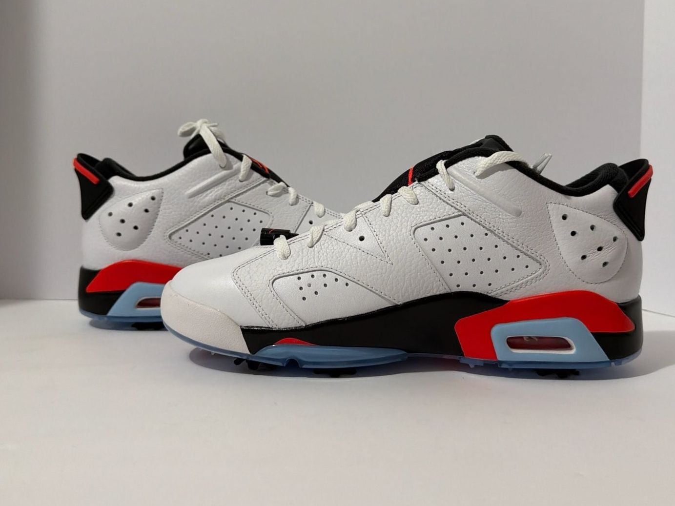 Nike Air Jordan 6 Retro Low Golf Shoes in the 'White Infrared' Size 12 Mens 3