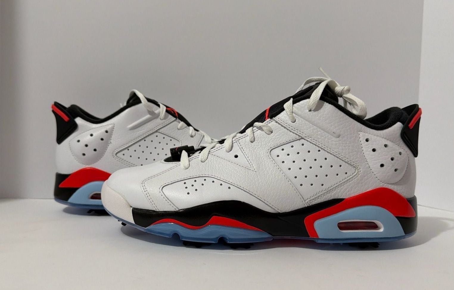 Nike Air Jordan 6 Retro Low Golf Shoes in the 'White Infrared' Size 12 Mens 4