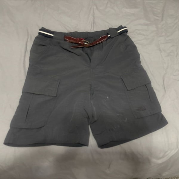 The North Face Men's Grey Cargo Shorts Size Small