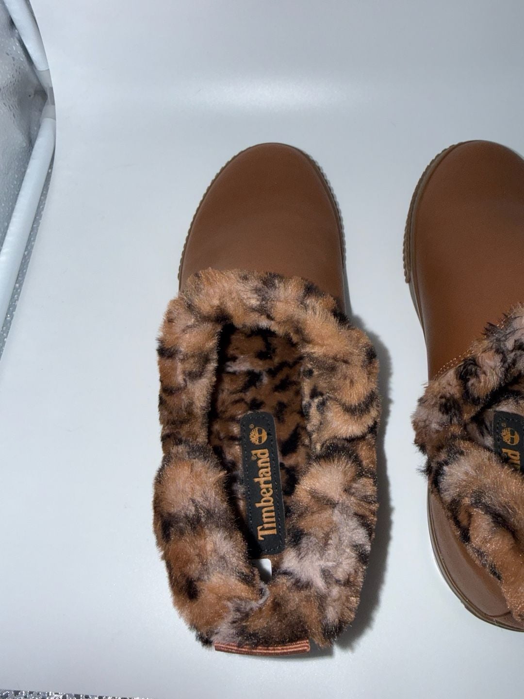 Timberland Skyla Bay Warm Lined Leopard Print Slip-On Shoes Women's Size 9 9
