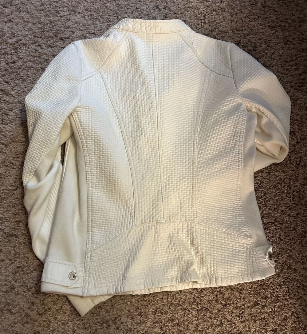 Calvin Klein Modern Essential Textured Moto Jacket Size M 5