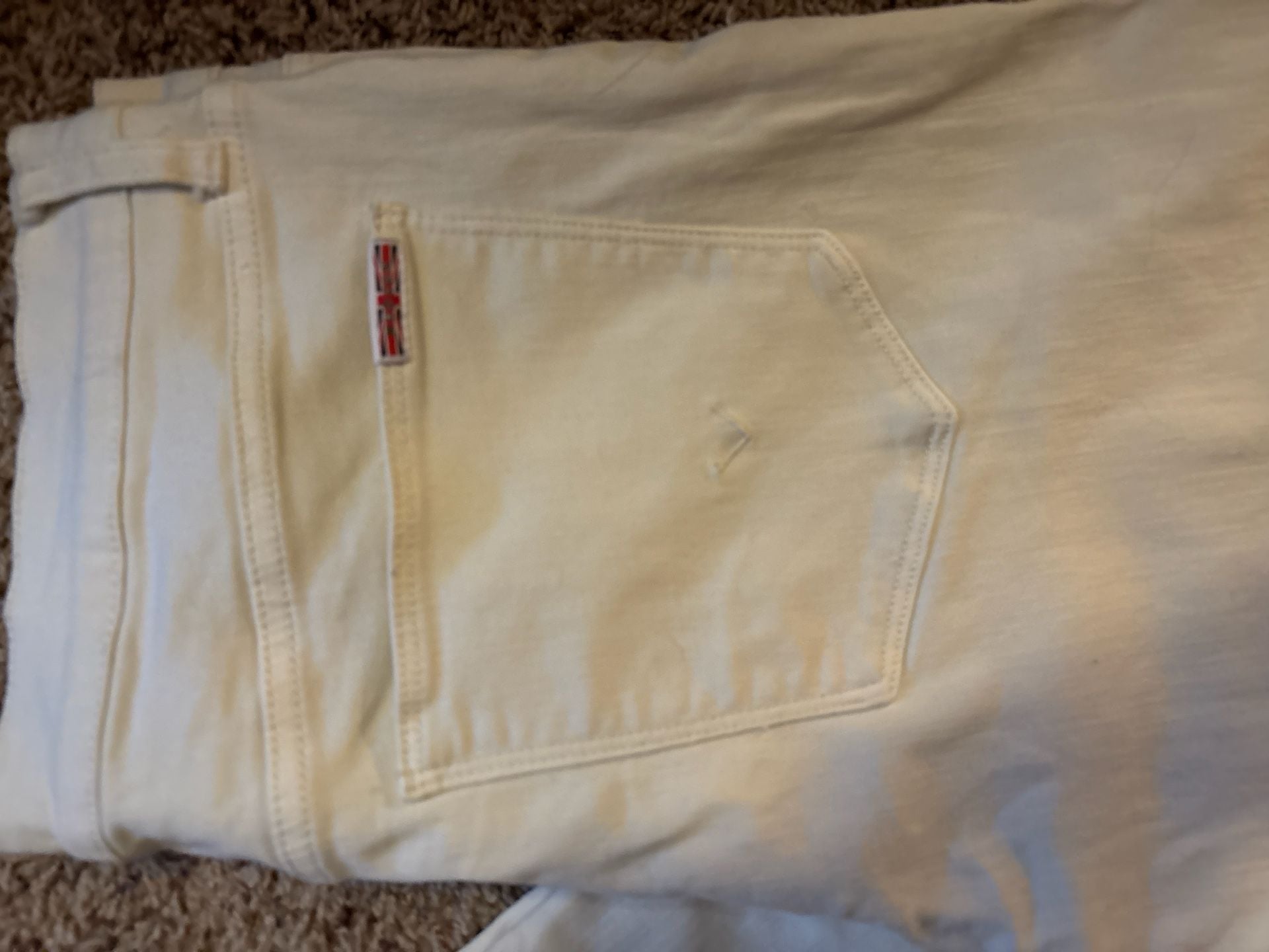 Hudson Rosalie TNL Distressed White Wide Leg Jeans Size 32 4
