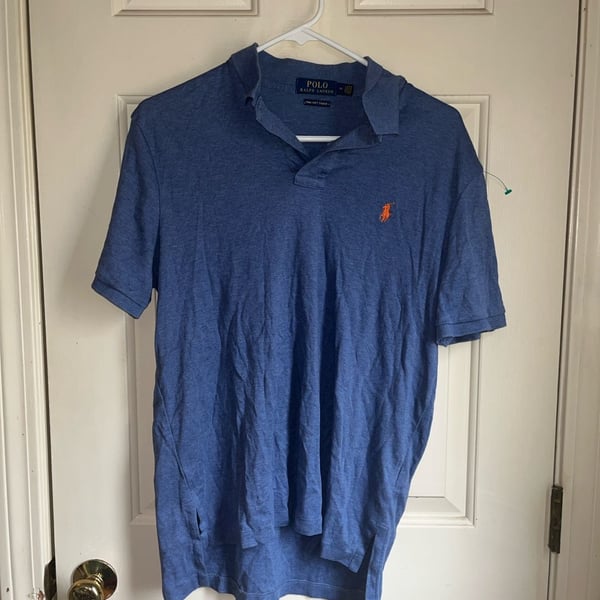 Polo Ralph Lauren Pima Soft Touch Short Sleeve Polo Shirt Blue Size M