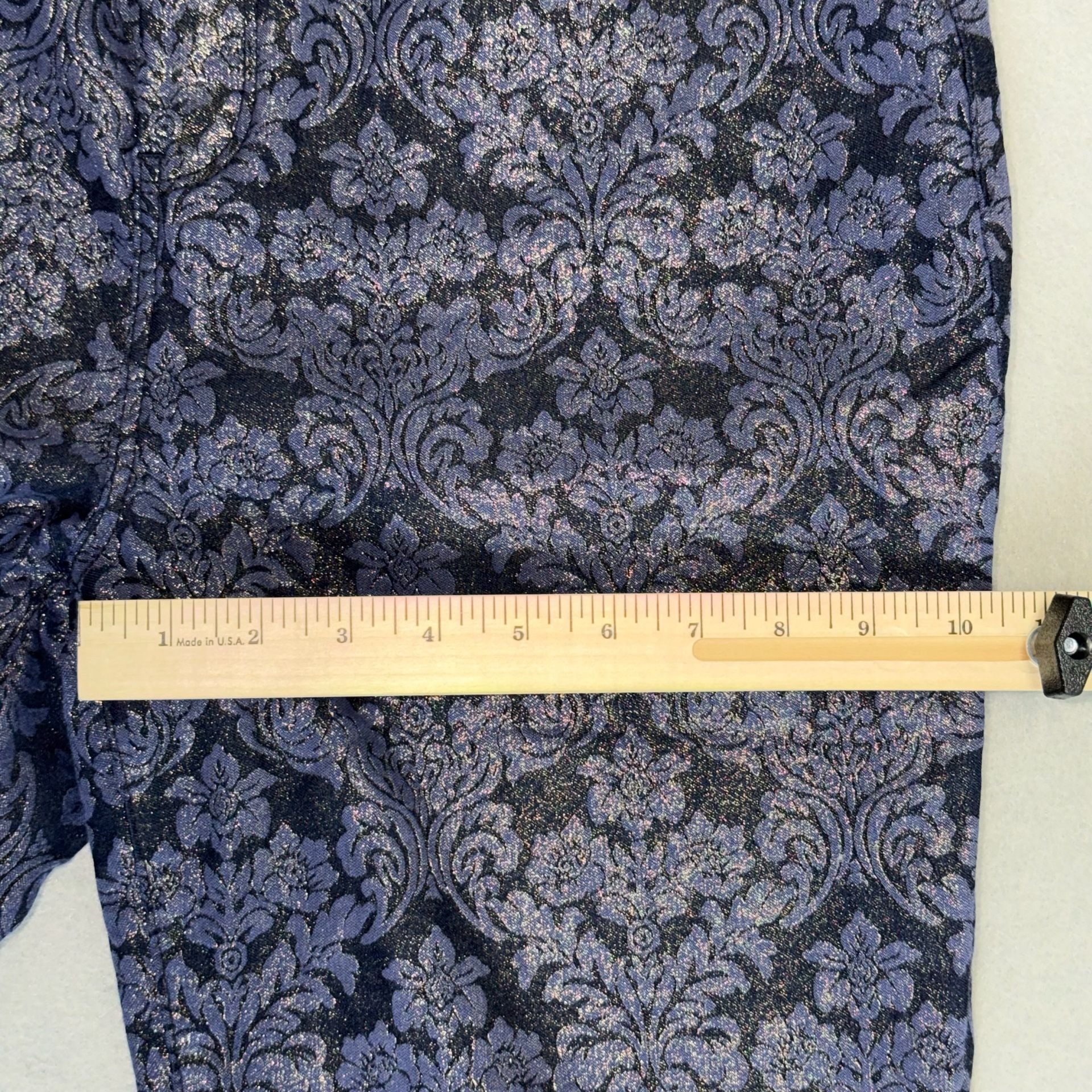 Chico's Girlfriend Metallic Damask Slim Ankle Pants Size 2 15