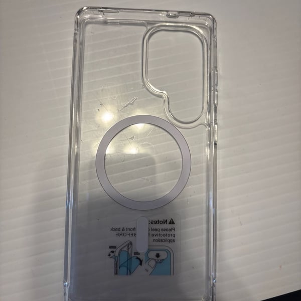 Magnetic Clear Case for Samsung Galaxy S24 Ultra - MagSafe Compatible
