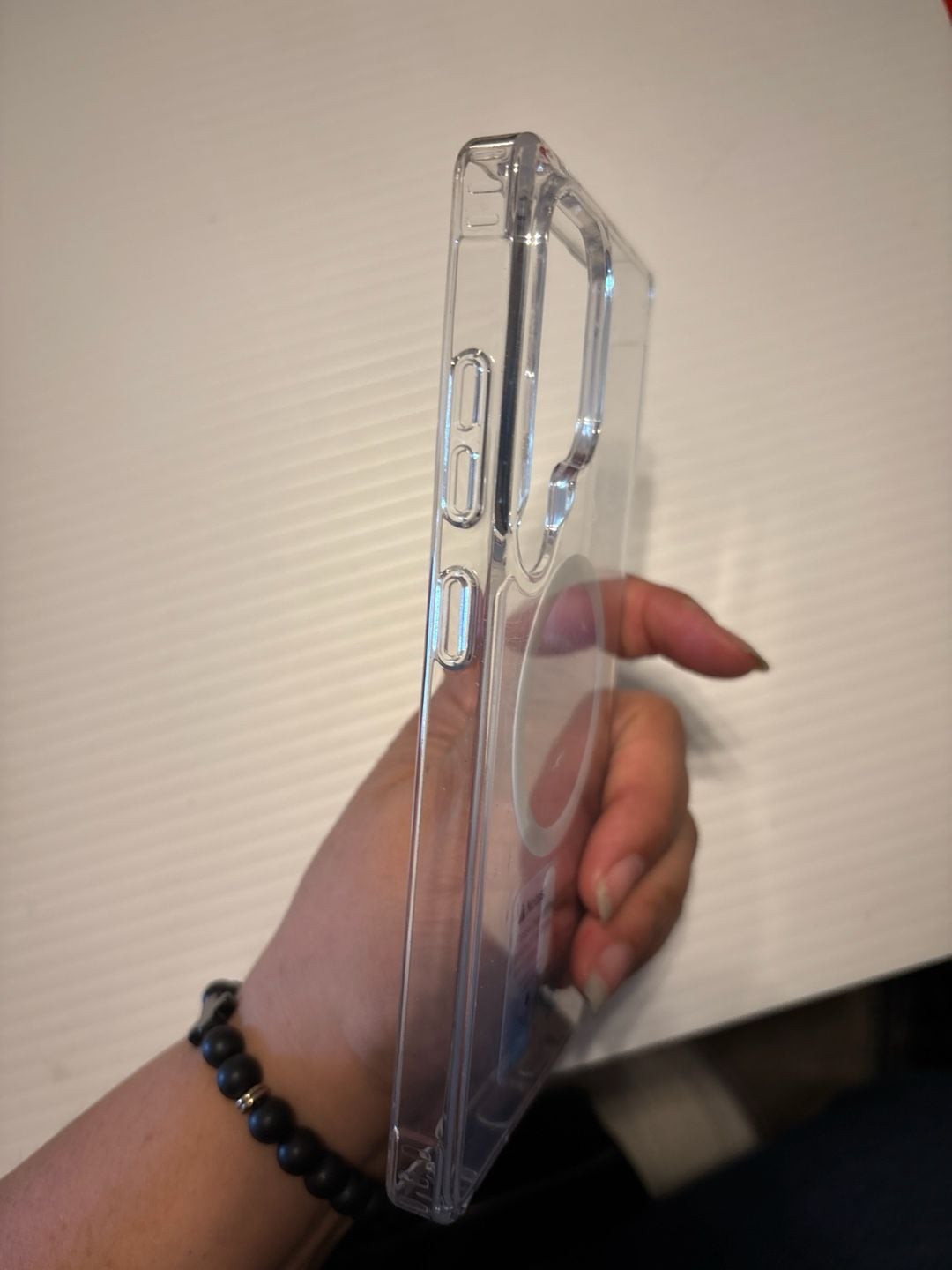 Magnetic Clear Case for Samsung Galaxy S24 Ultra - MagSafe Compatible 3