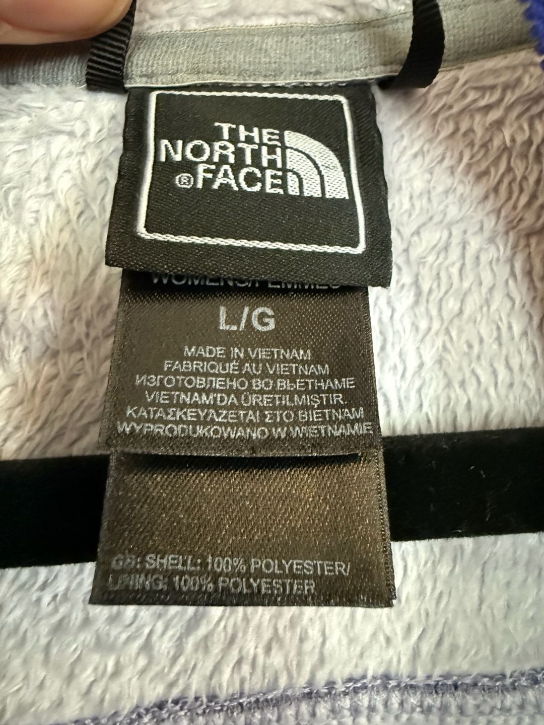 The North Face Women's Crescent Full Zip Fleece Jacket Purple Size Large 4