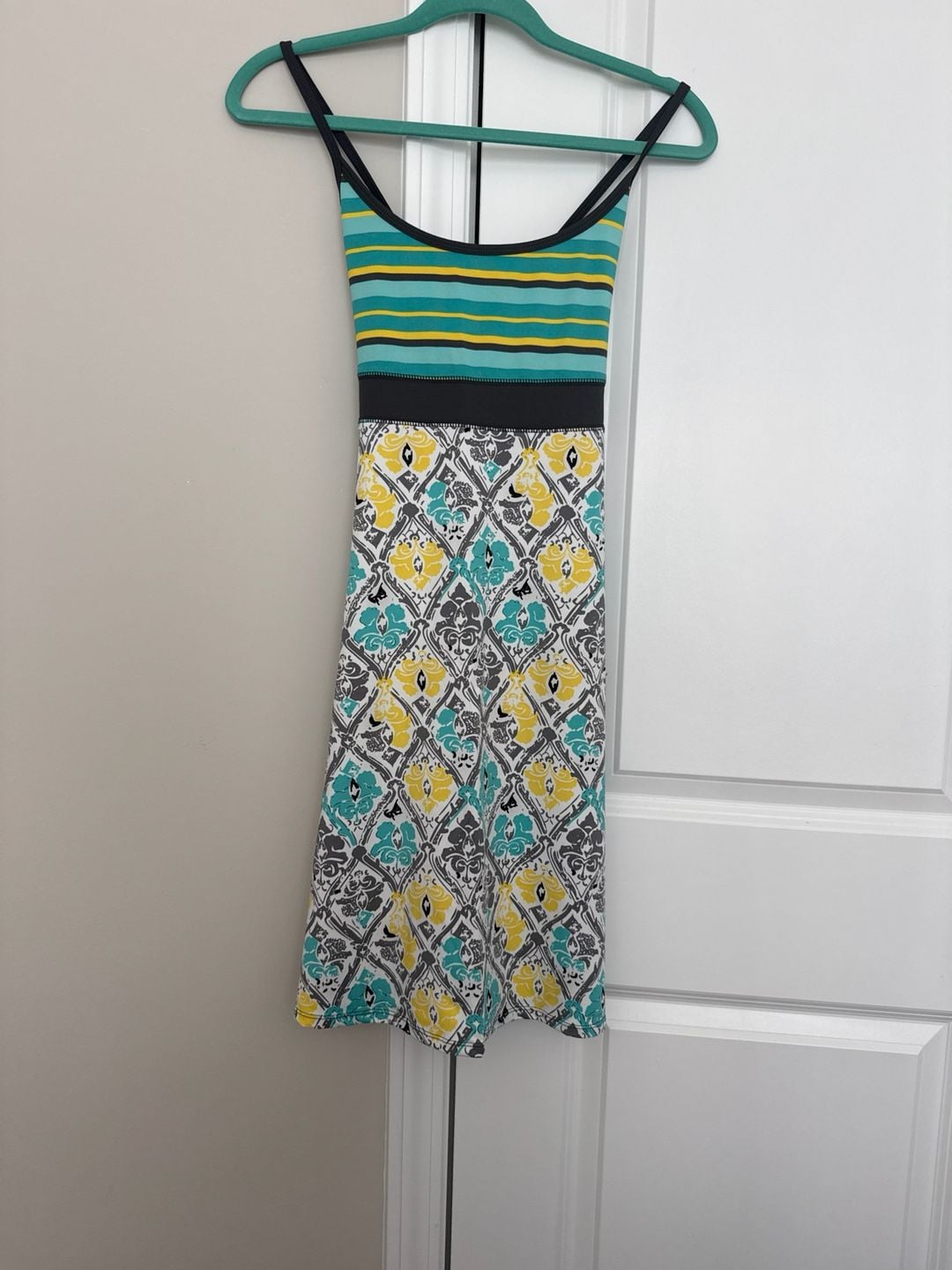 Lola Striped and Damask Print Sleeveless Dress Size Small 2
