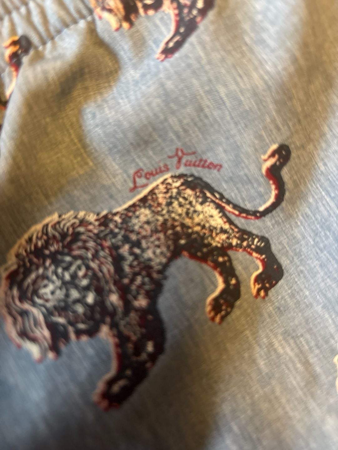 Louis Vuitton x Chapman Brothers Lion Print Swim Trunks Size S 6