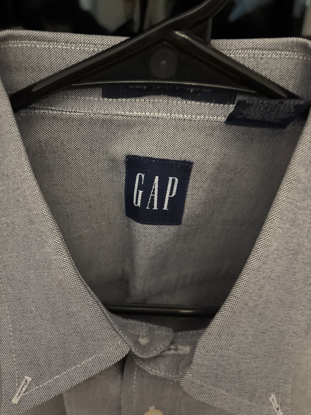 Gap The Big Oxford Long Sleeve Button Down Shirt Size L 2