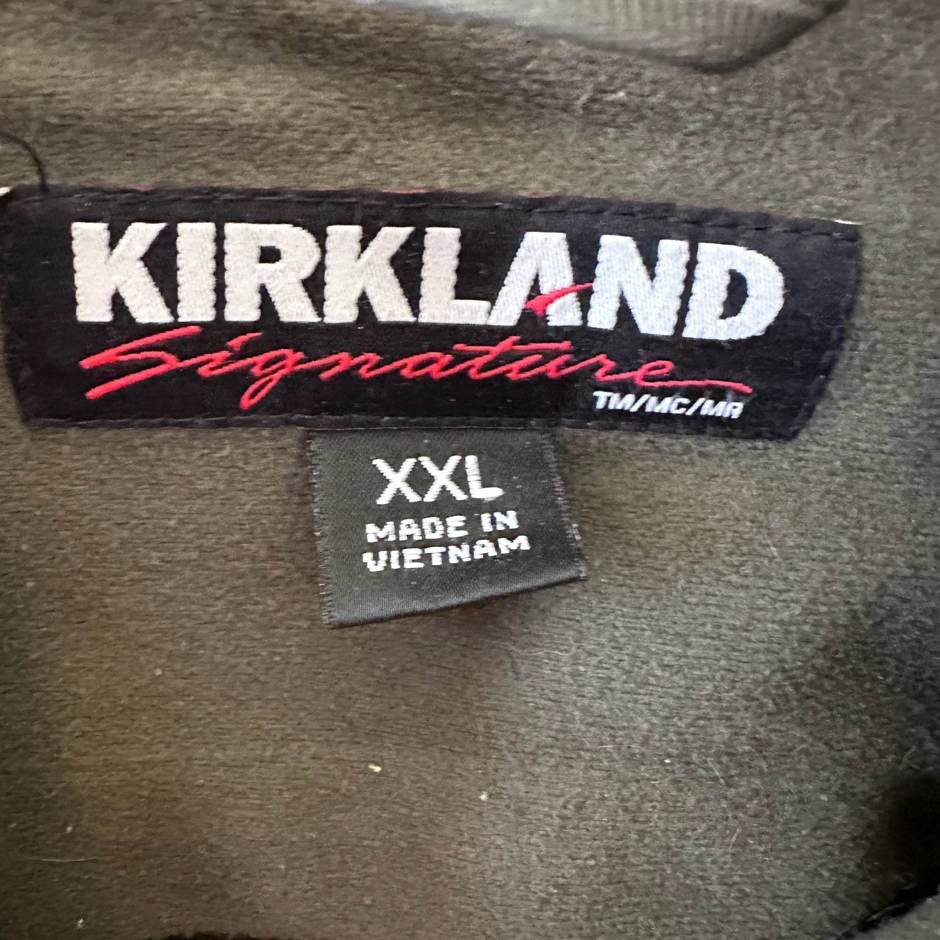 Kirkland Signature Men's Softshell Jacket XXL Gray Full Zip 4