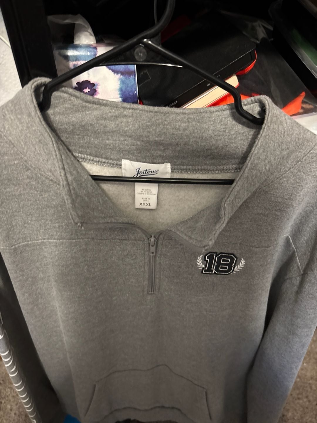 Jostens Class of 2018 Senior Quarter-Zip Sweatshirt Grey XXXL 2
