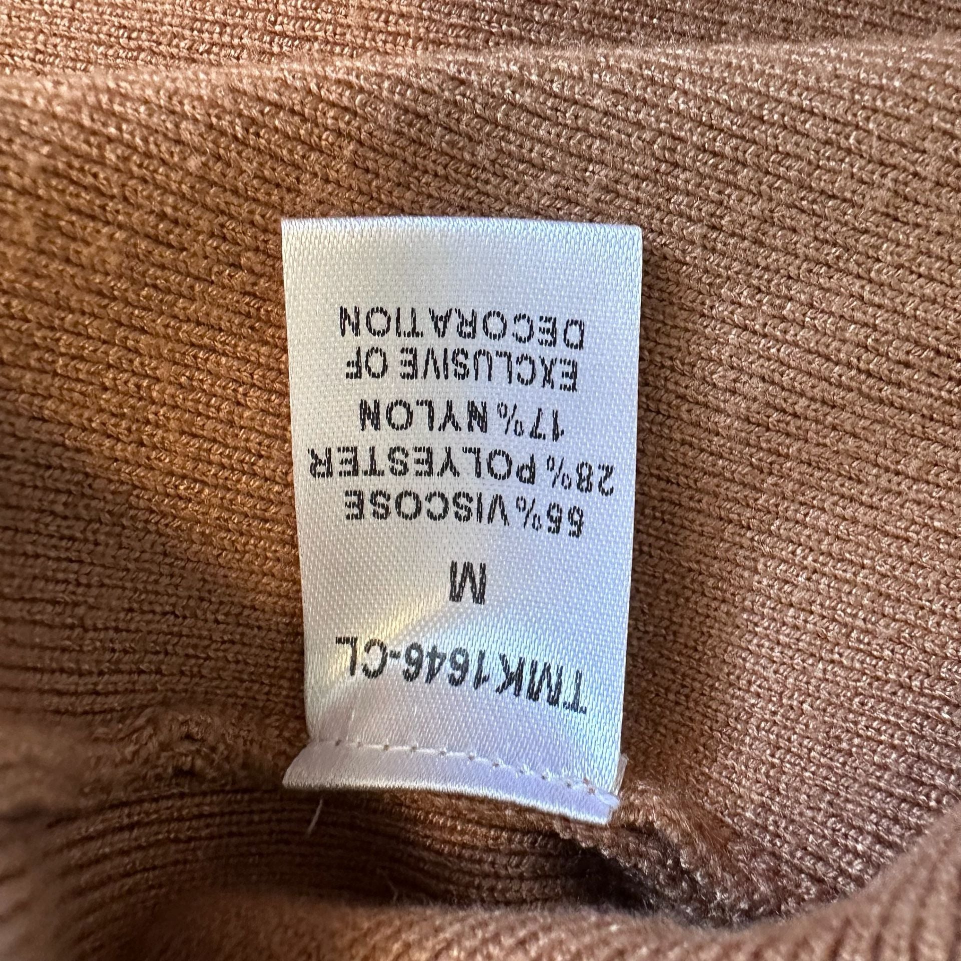 THML Brown Asymmetrical Hem Turtleneck Sweater Size M 10