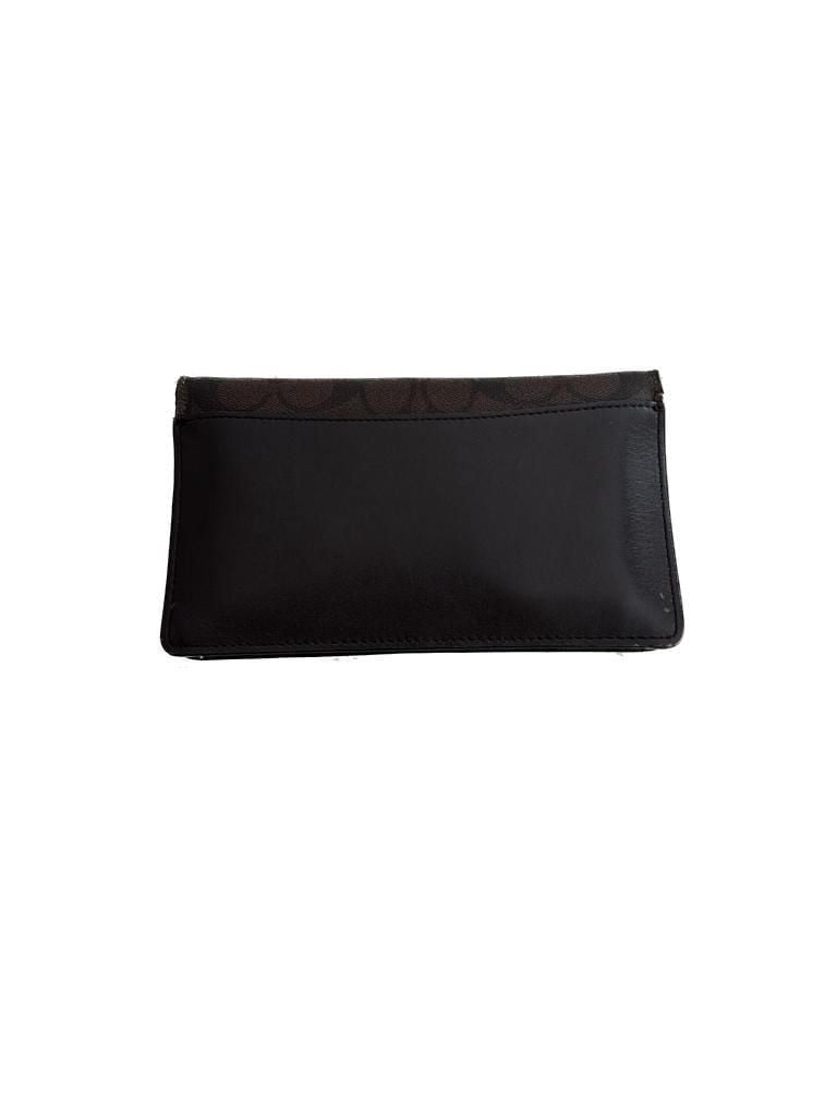 Coach Hayden Foldover Crossbody Clutch in Signature Canvas Brown Black 3