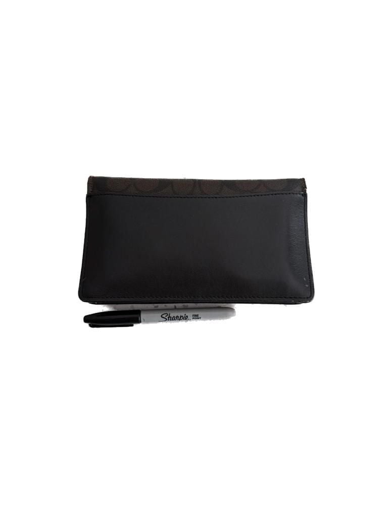 Coach Hayden Foldover Crossbody Clutch in Signature Canvas Brown Black 4