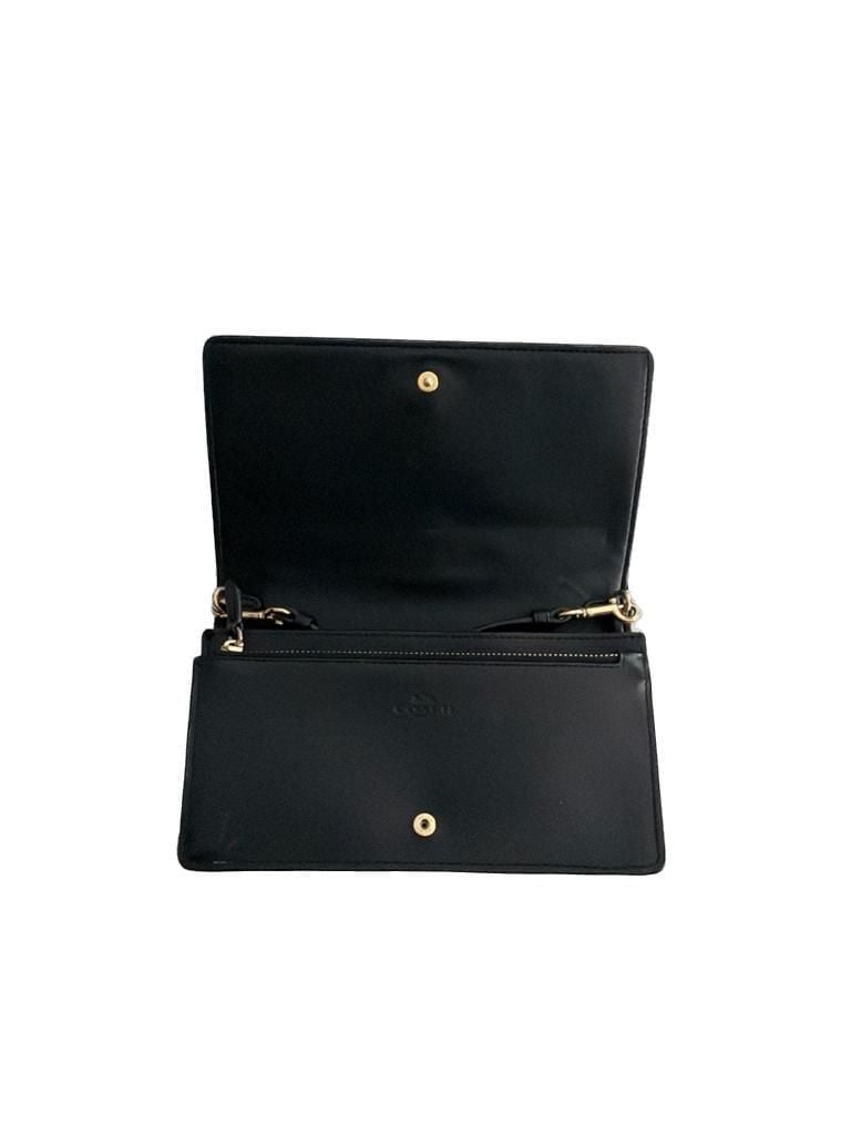 Coach Hayden Foldover Crossbody Clutch in Signature Canvas Brown Black 5