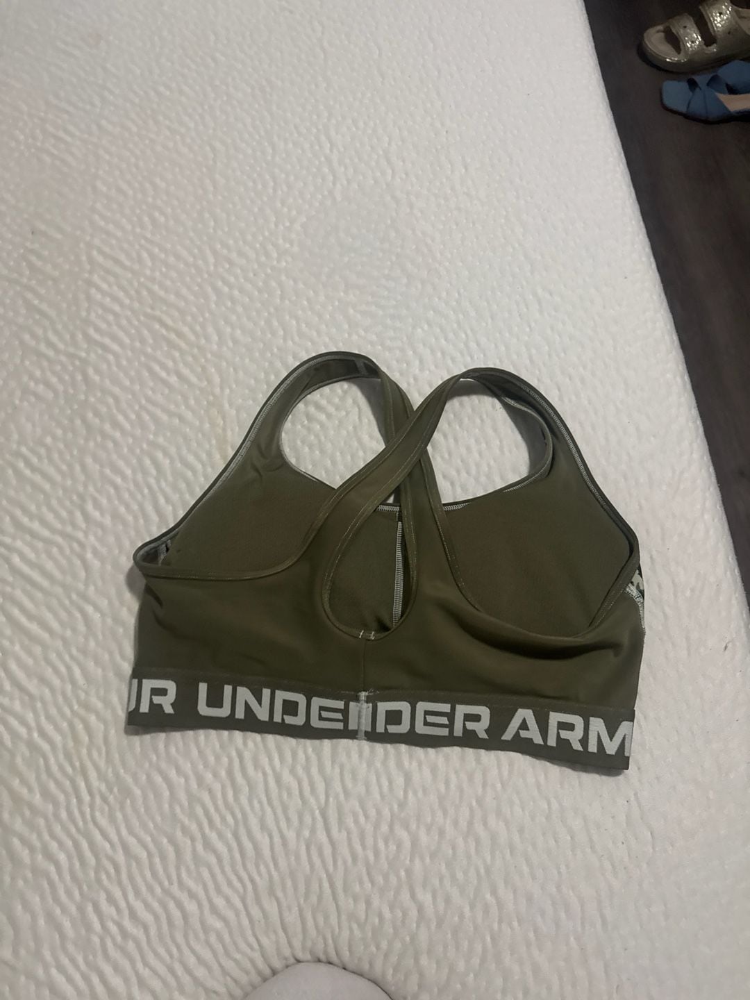 Under Armour Mid Keyhole Crossback Sports Bra Camo Print Size Large 3