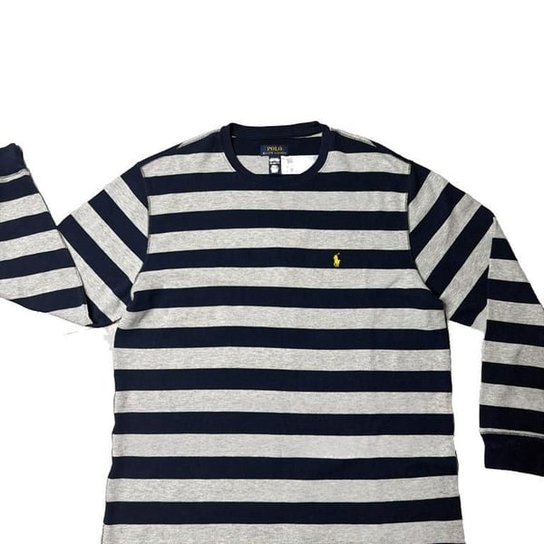 Polo Ralph Lauren Striped Waffle Knit Sleepwear Long Sleeve Shirt Size 2XL