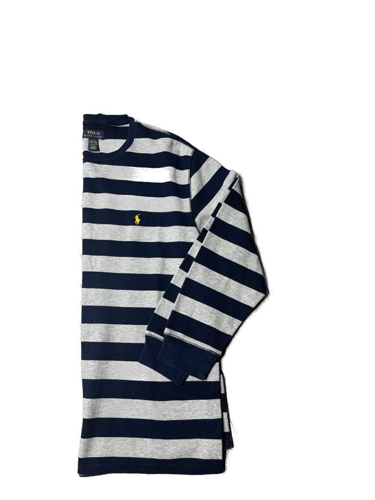 Polo Ralph Lauren Striped Waffle Knit Sleepwear Long Sleeve Shirt Size 2XL 7