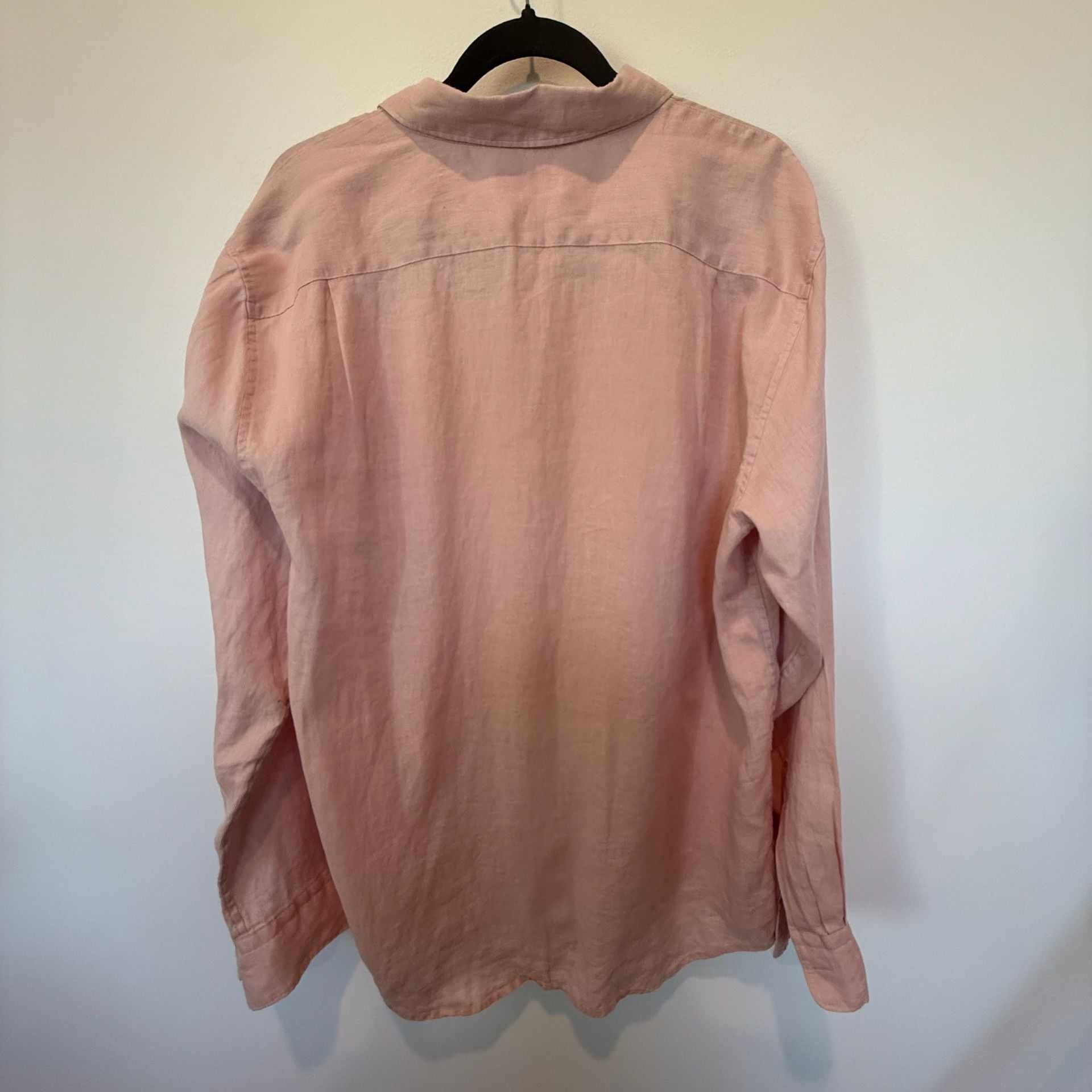 Uniqlo Women's Premium Linen Long-Sleeve Shirt Size L 7