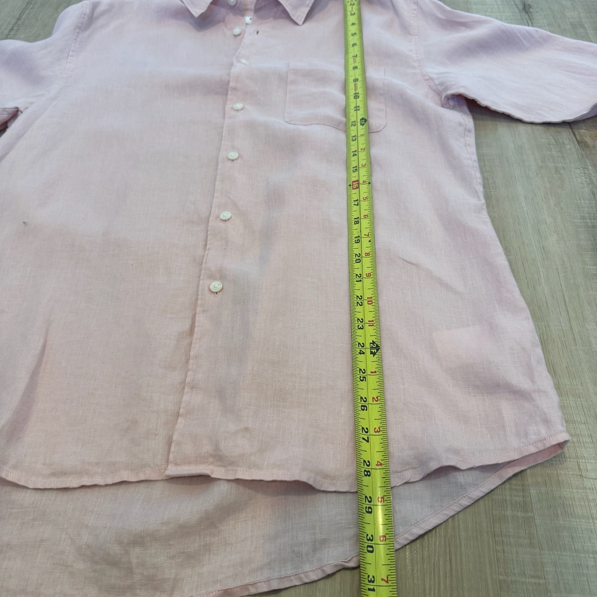 Uniqlo Women's Premium Linen Long-Sleeve Shirt Size L 8