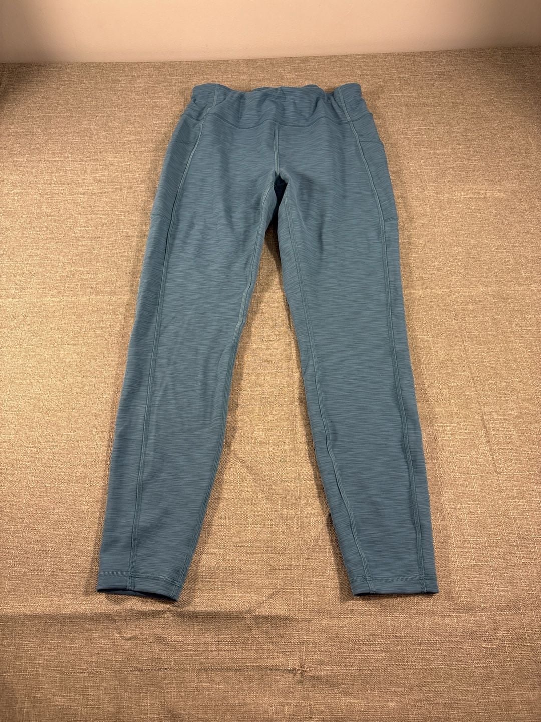 Lululemon Leggings Women 6 Blue Speed Up Tight 28” Gym Workout Sport Active Logo 1
