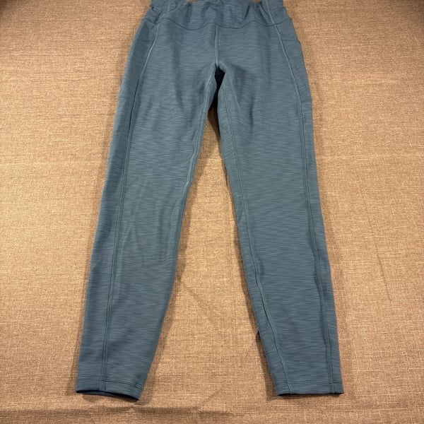 Lululemon Leggings Women 6 Blue Speed Up Tight 28” Gym Workout Sport Active Logo