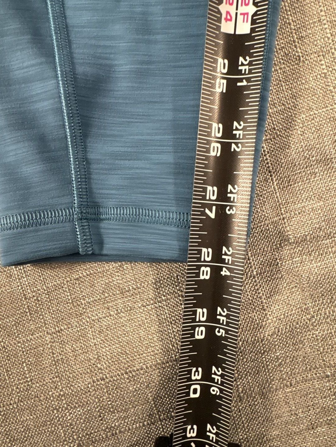 Lululemon Leggings Women 6 Blue Speed Up Tight 28” Gym Workout Sport Active Logo 6