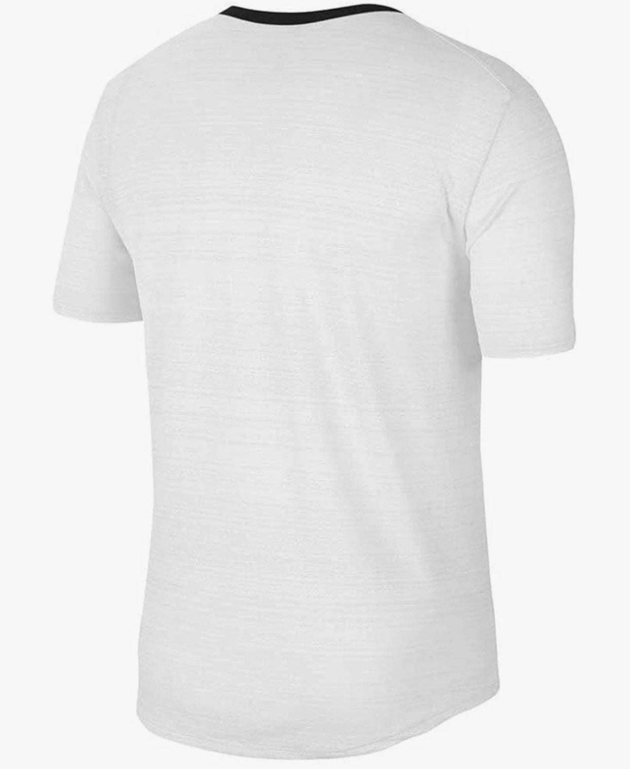 Nike Men's Dri-Fit Miler Short-Sleeve Running Top White/Reflective Silver - Medium 3