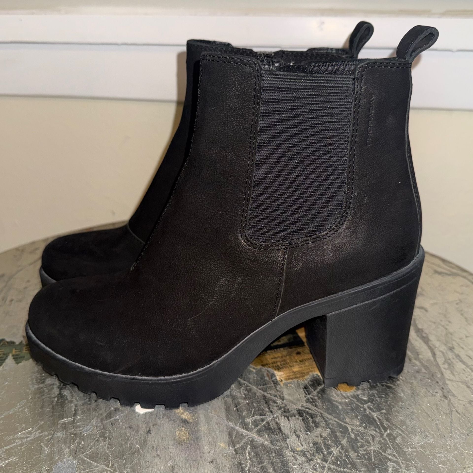 Vagabond Shoemakers Grace Black Platform Ankle Boots Size 37 2