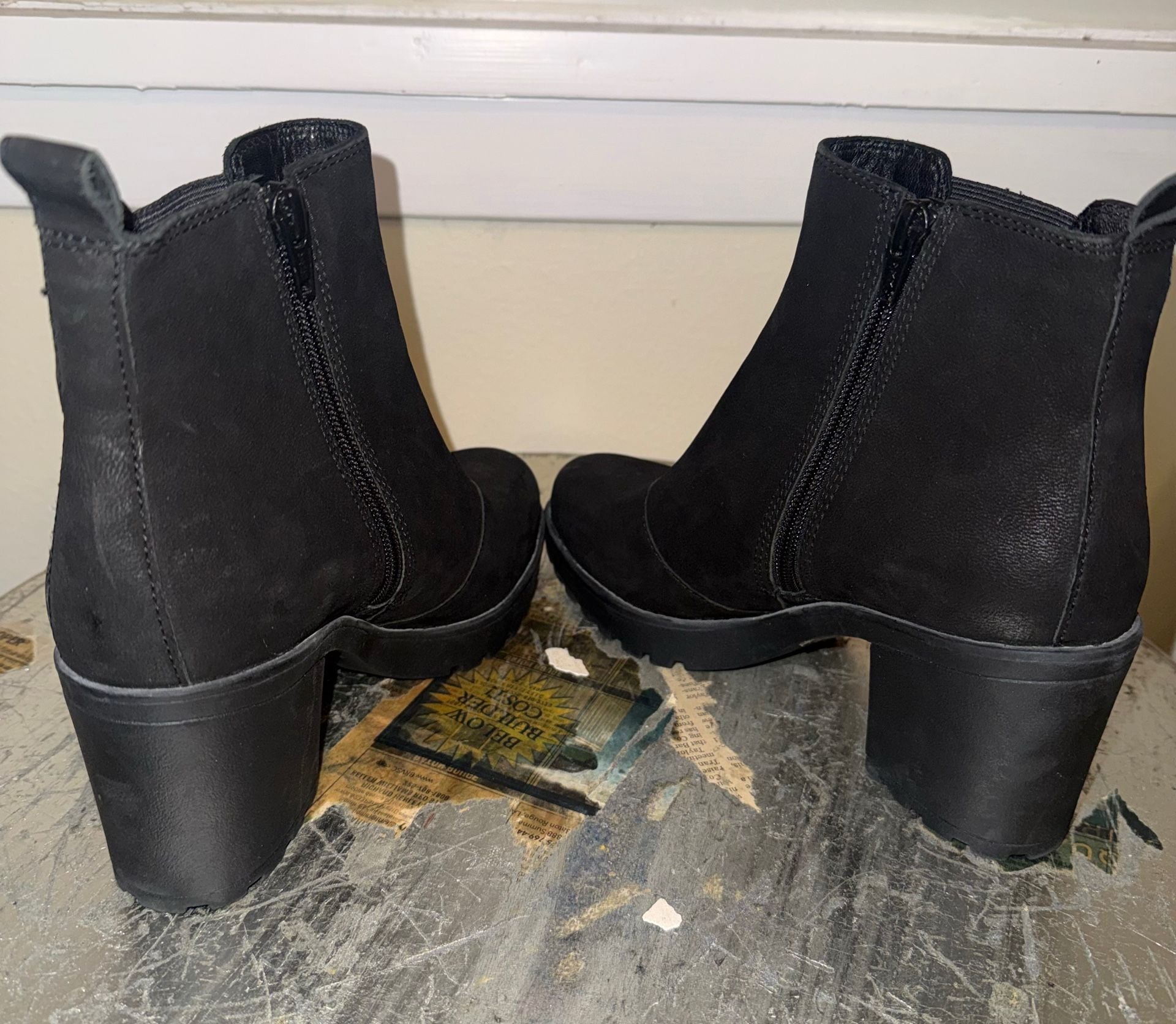 Vagabond Shoemakers Grace Black Platform Ankle Boots Size 37 4