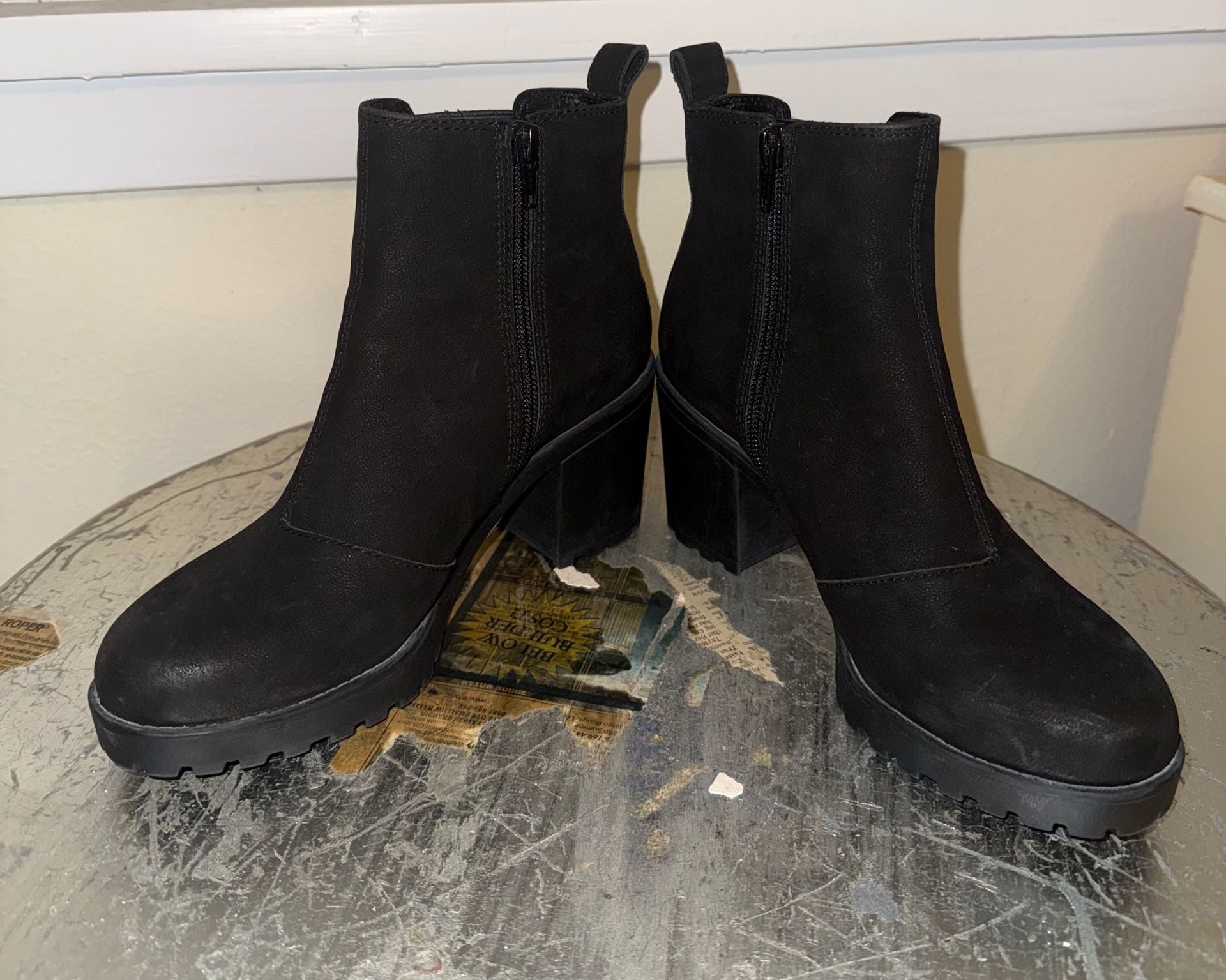 Vagabond Shoemakers Grace Black Platform Ankle Boots Size 37 5