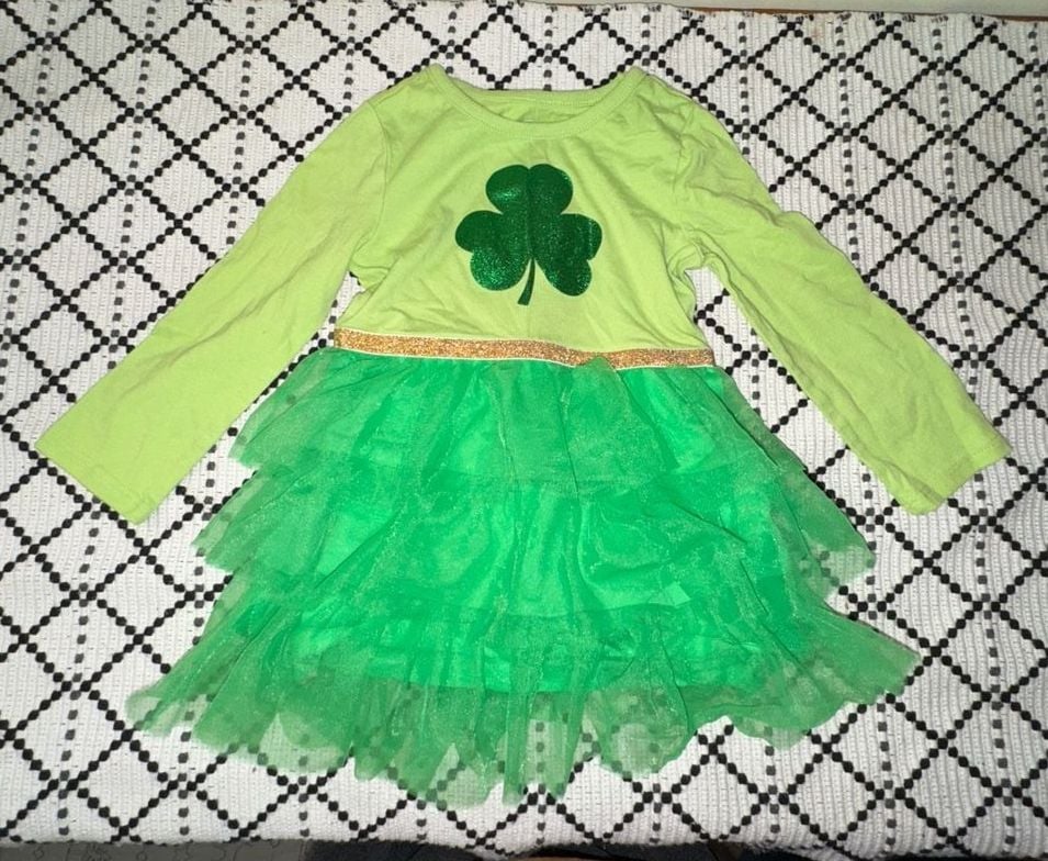 Wonder Nation St. Patrick's Day Shamrock Tutu Dress 18M 2