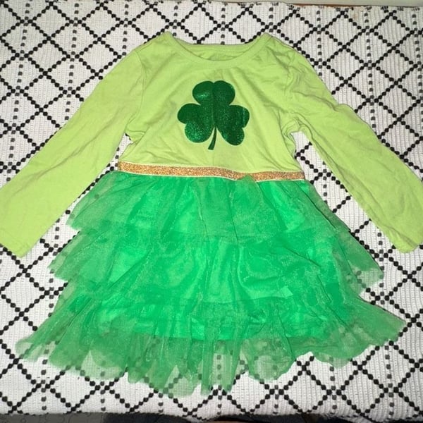 Wonder Nation St. Patrick's Day Shamrock Tutu Dress 18M