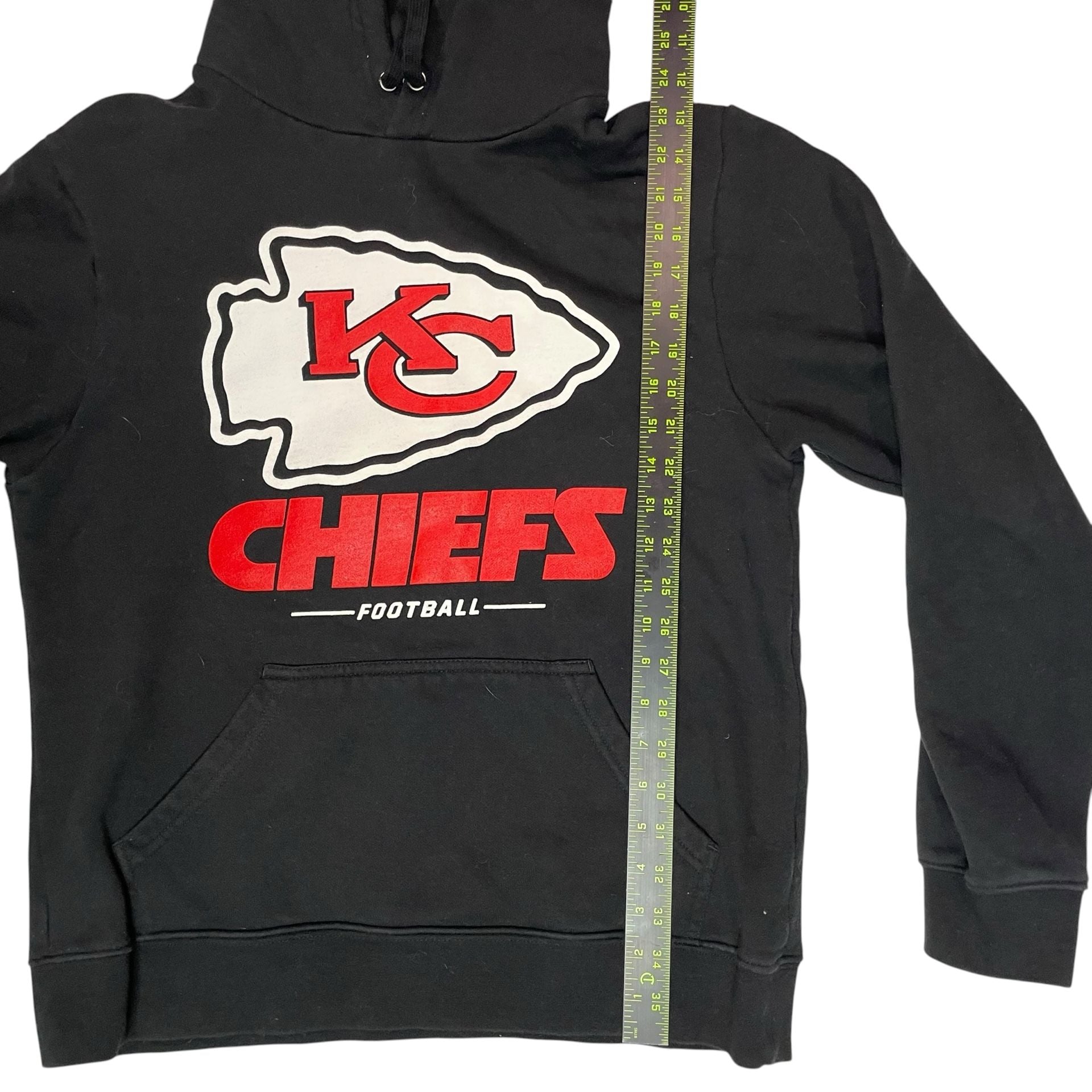 Kansas City Chiefs Hoodie NFL Fanatics Black Pullover Sweatshirt M 3