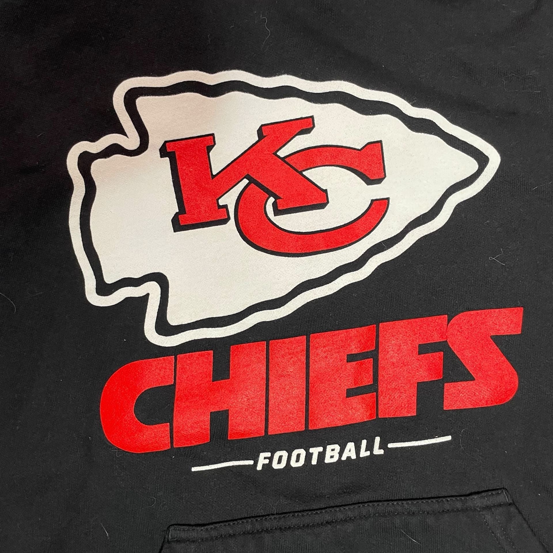 Kansas City Chiefs Hoodie NFL Fanatics Black Pullover Sweatshirt M 5