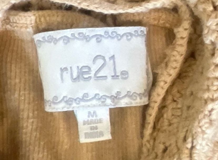 rue21 Ombre Ribbed Crochet Racerback Tank Top Size Medium 4