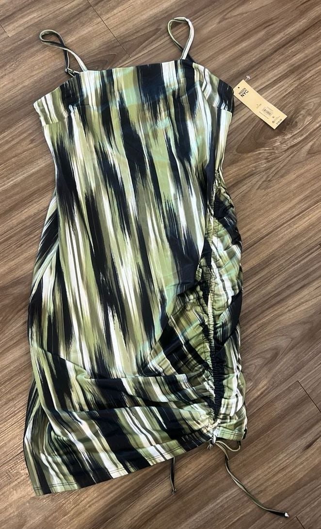 Madden NYC Olive Branch Side Ruched Dress Size L (11-13) 2