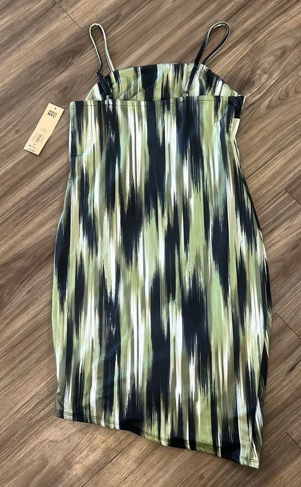 Madden NYC Olive Branch Side Ruched Dress Size L (11-13) 4