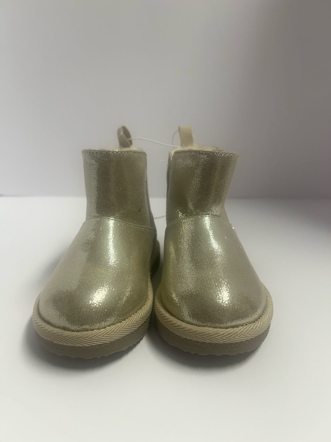 Harper Canyon Toddler Girls Silver Glitter Faux Fur Boots Sz 7 NEW 10