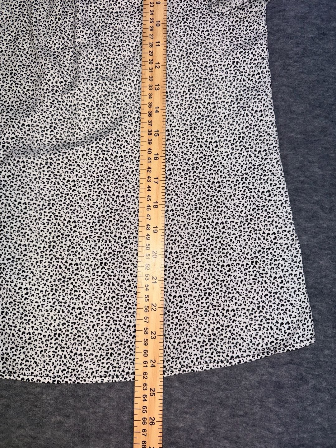 Philosophy Republic Clothing XS Leopard Print Ruffle Sleeve Mock Neck Top 5