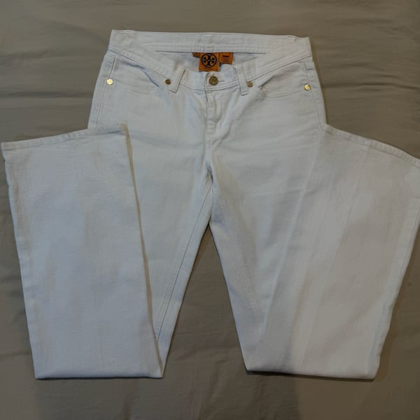 Tory Burch Tory Classic White Bootcut Jeans Size 28