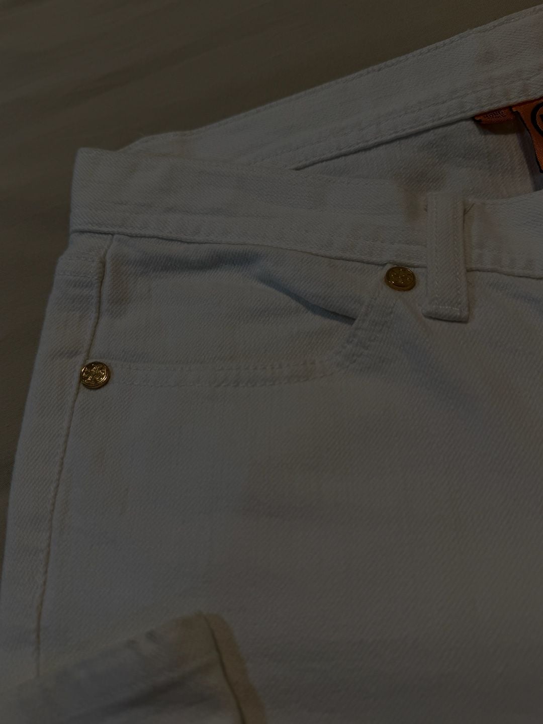 Tory Burch Tory Classic White Bootcut Jeans Size 28 4