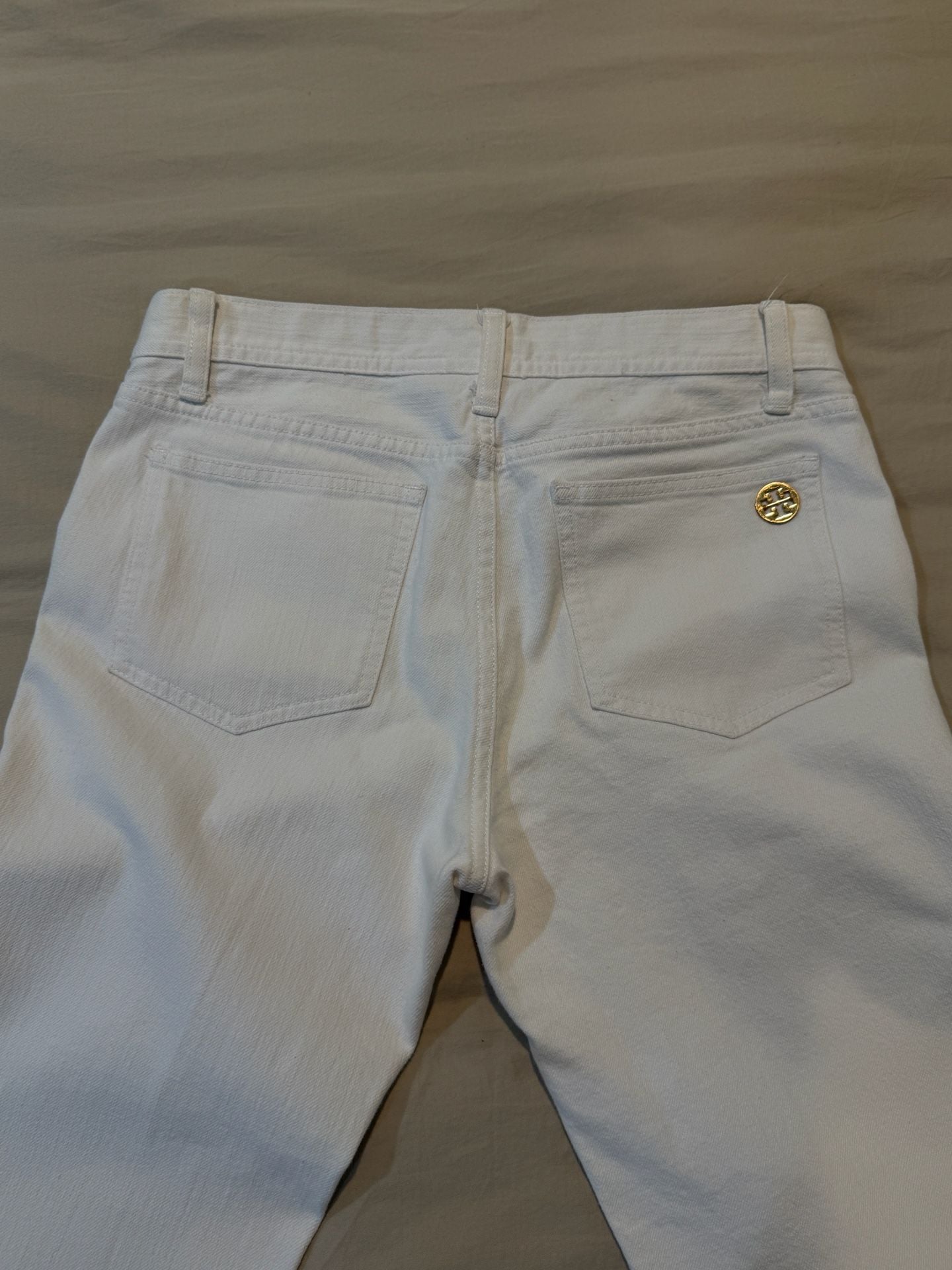 Tory Burch Tory Classic White Bootcut Jeans Size 28 5