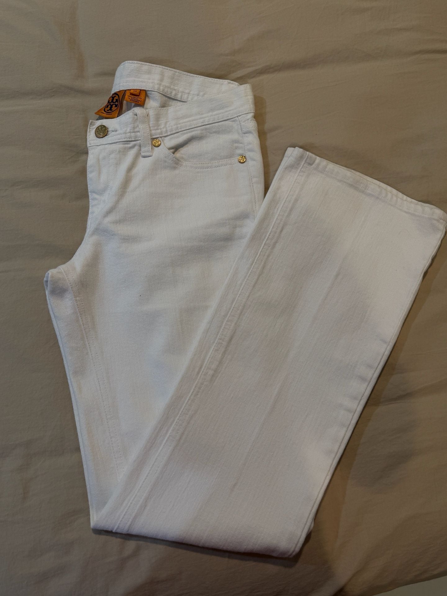 Tory Burch Tory Classic White Bootcut Jeans Size 28 7