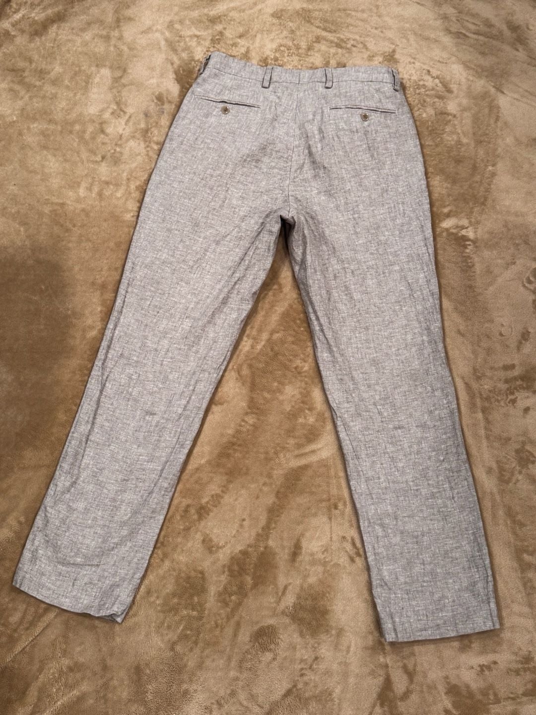Joseph Abboud Slim Fit Linen Cotton Vest & Pants Set Medium 32x30 Altered Hem 9