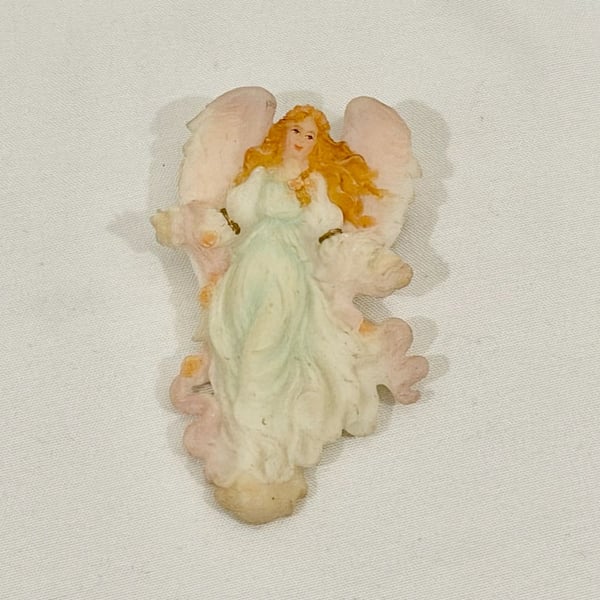 Roman Inc. Seraphim Classics 1998 Angel Brooch Pin 2.25"