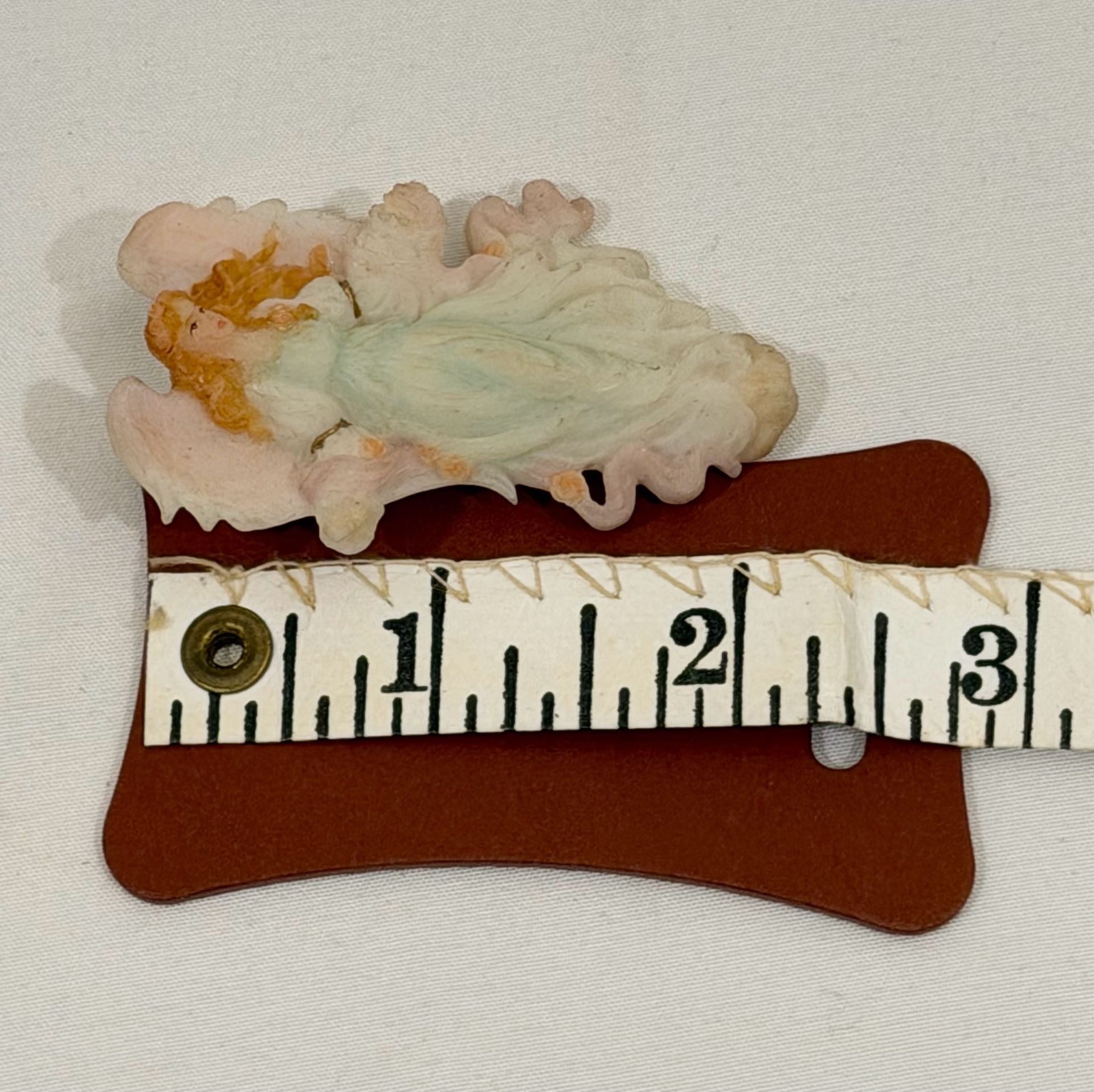 Roman Inc. Seraphim Classics 1998 Angel Brooch Pin 2.25" 5