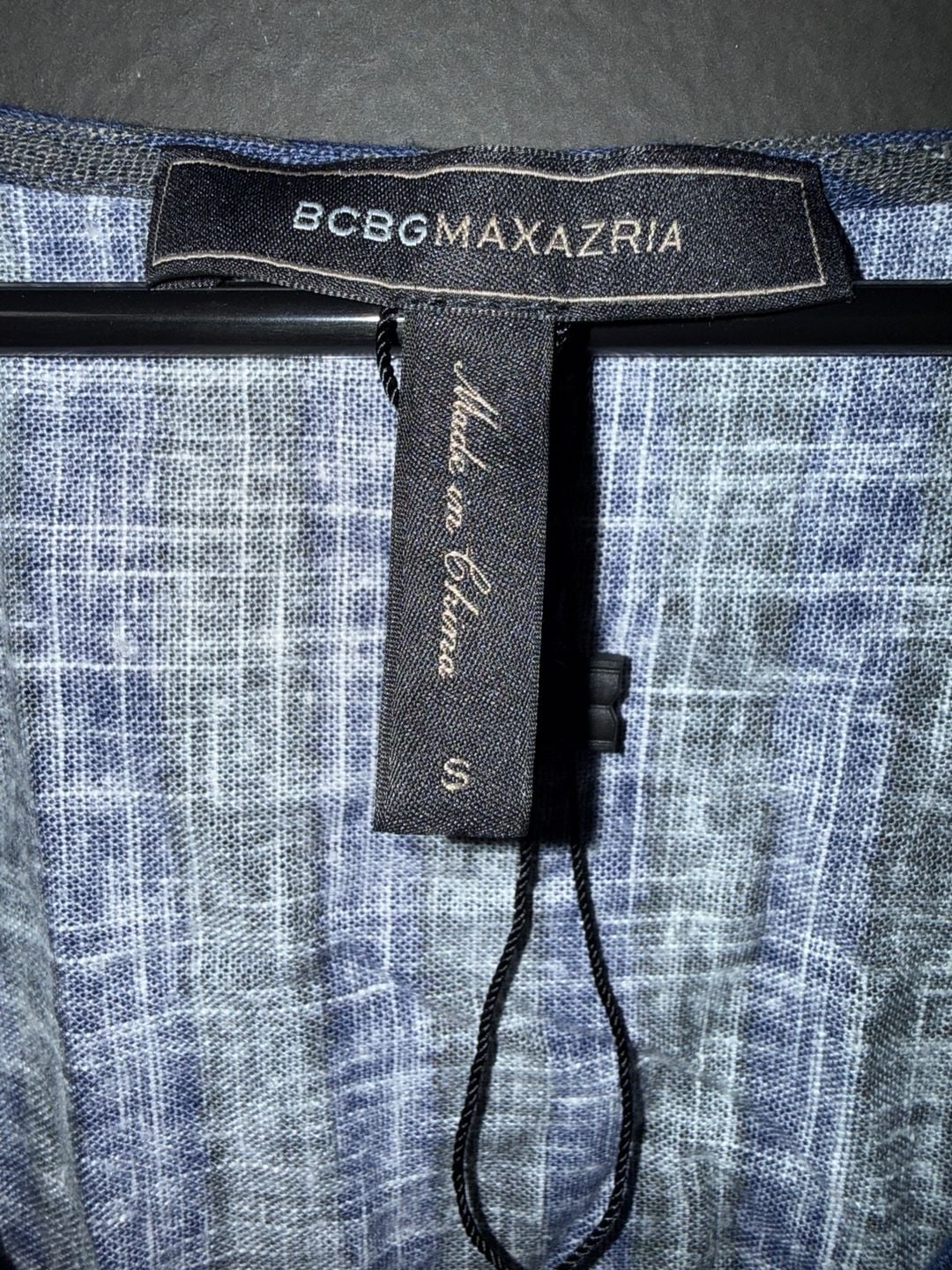 BCBG MAXAZRIA Striped V-Neck Kaftan Maxi Dress Size S 3