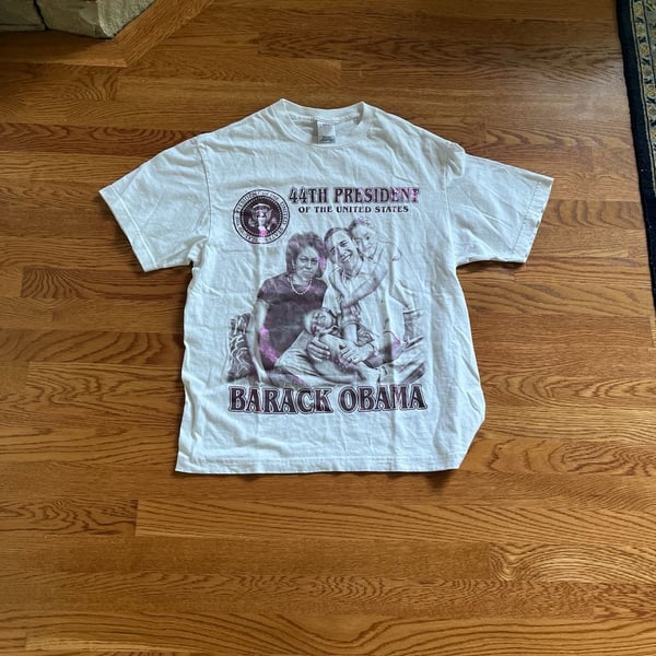 Intex Barack Obama 44th President Family Portrait Graphic T-Shirt Size L